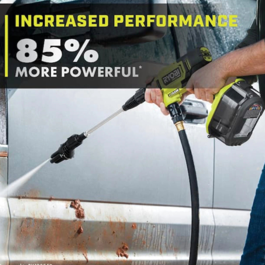 2026 NewRyobi ONE+ HP 600 PSI at 0.7 GPM 18V Cordless Electric Cold water Power Cleaner, 20 ft. Siphon Hose