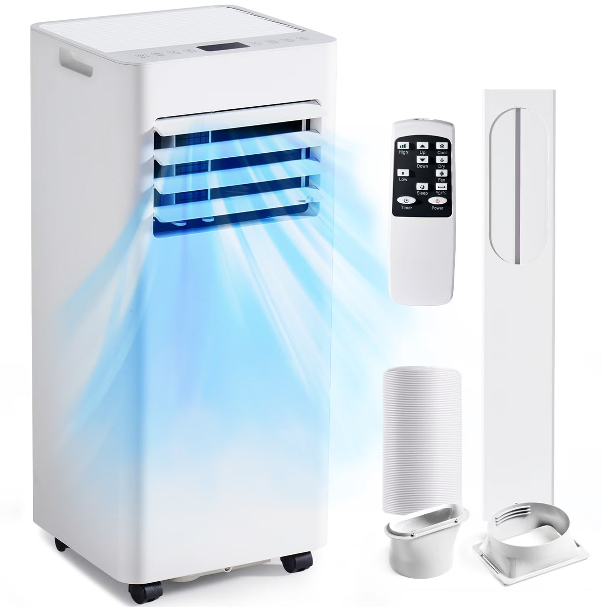 2026 NewBapipro 10,000 BTU Smart Portable AC - WiFi/Remote, 4-in-1 for 300 Sq.Ft, 24H Timer, Window Kit, ??55dB, ETL Certified