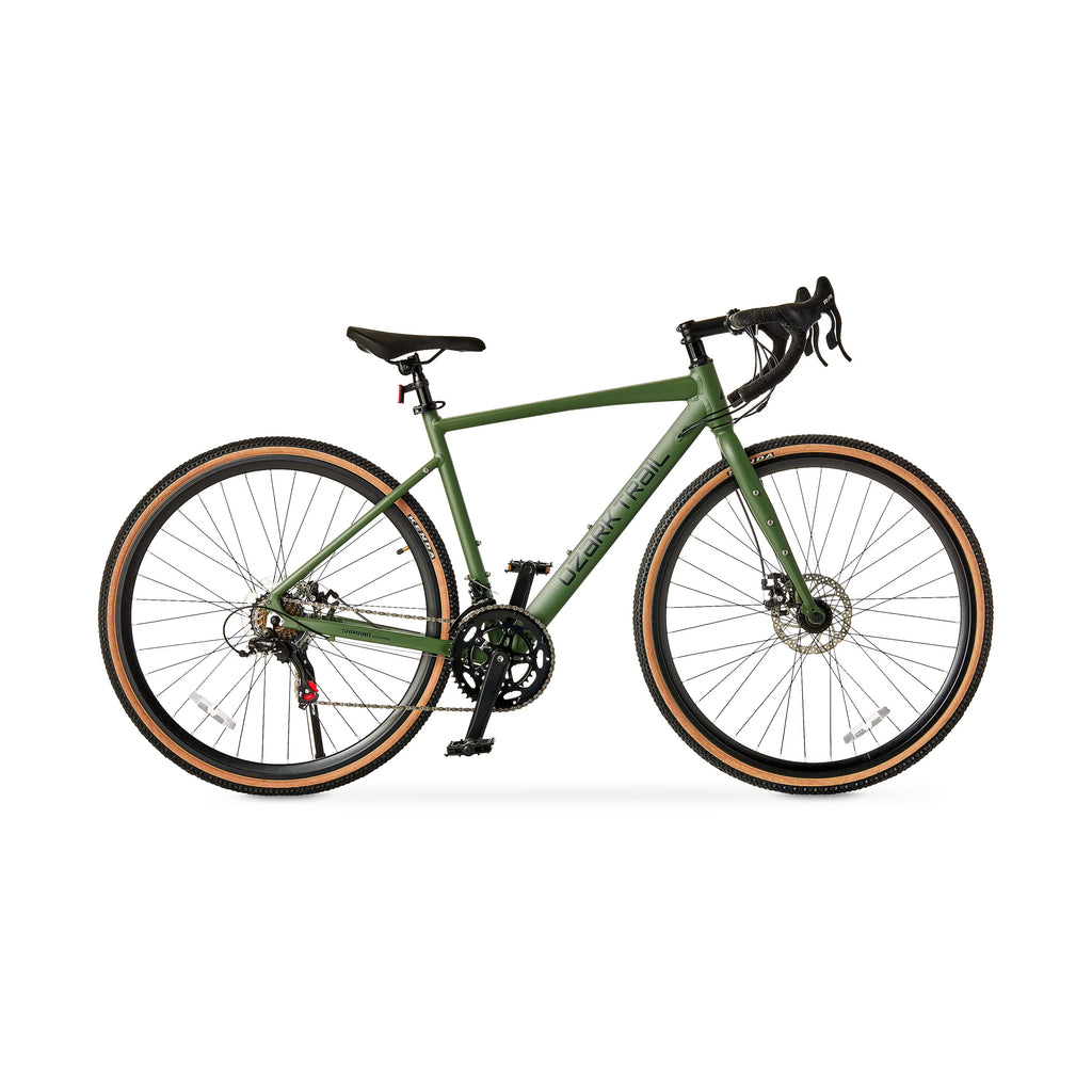 2026 New700c Ozark Trail G.1 Explorer Drop Bar Gravel Bike, Medium Frame, Fits Riders 5'5" - 5'10", Green, Adult