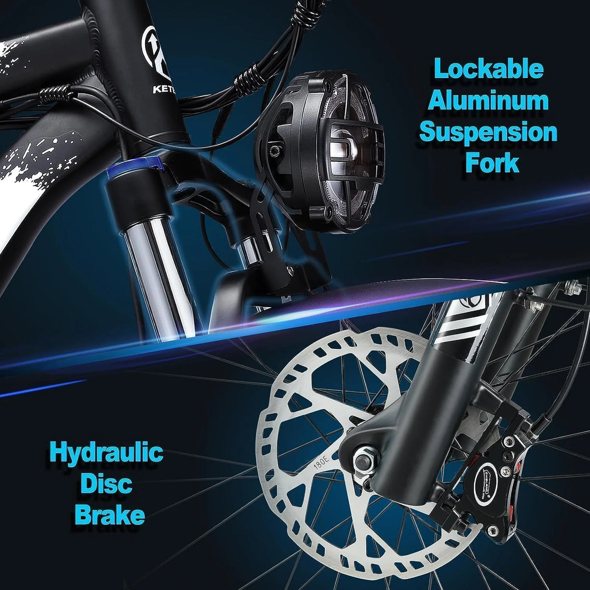 2026 NewKETELES Electric Bike for Adults, Peak 4000W Dual Motor Ebike��26" Fat Tire Electric Mountain bike,  48V 23AH Removable Battery UL 2849.