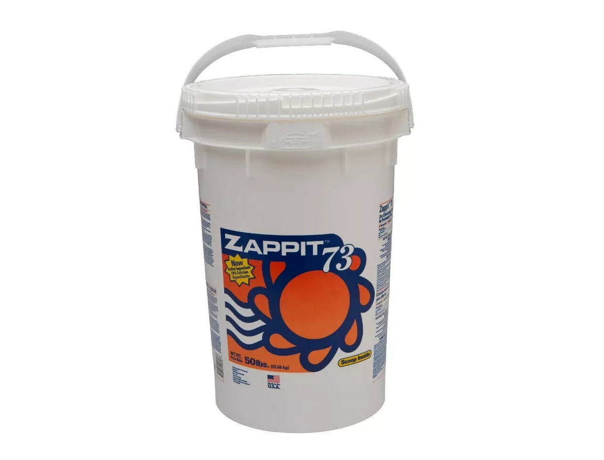 2026 NewZappit 73% Super Strength Pool Shock 50 LB Bucket 70% Chlorine Availability