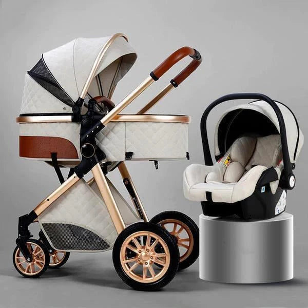 2026 NewPremium 3-in-1 Baby Stroller With Car Seat Travel System Set