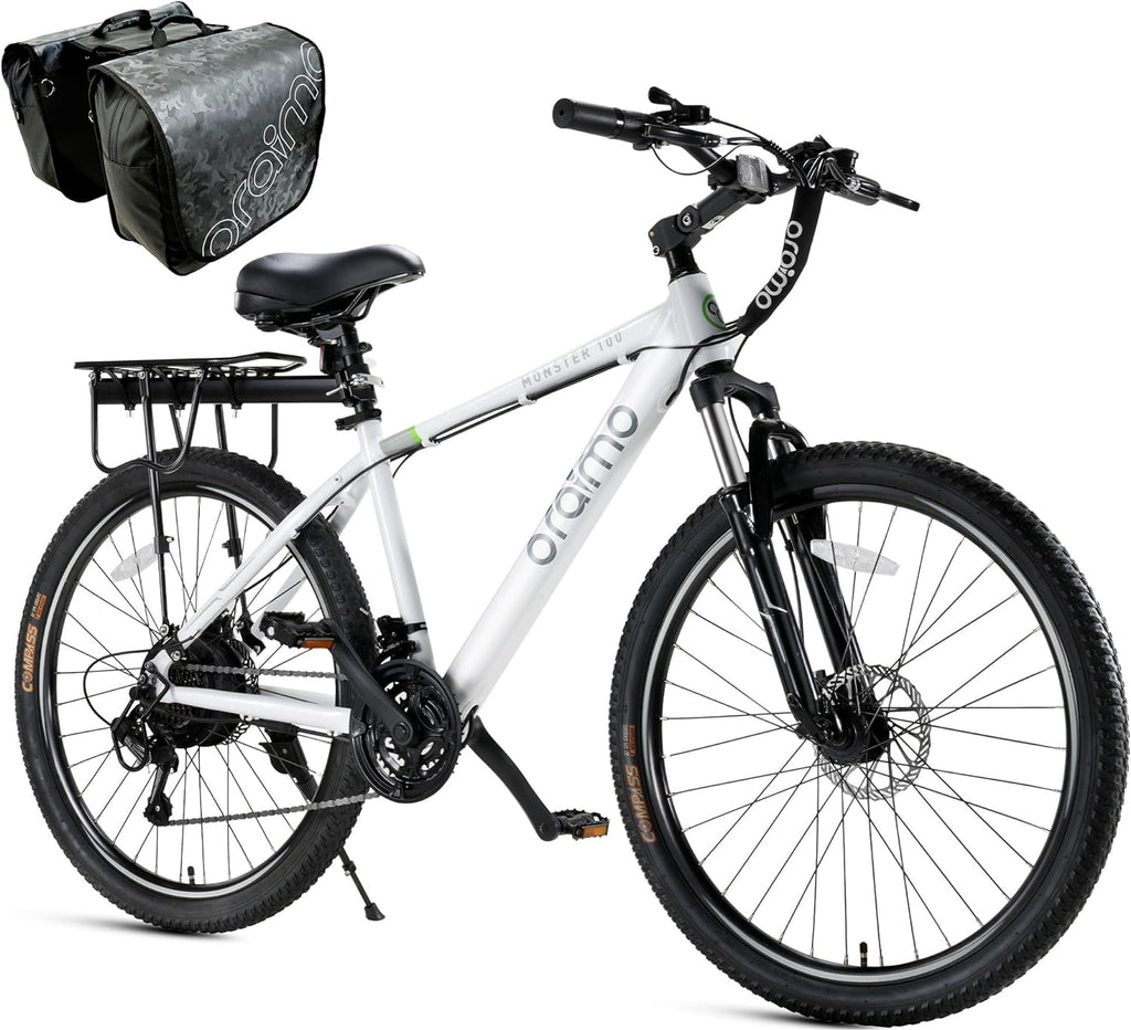 2026 Bicicleta eléctrica todoterreno para adultos Oraimo Monster 100 – Motor BAFANG 350W (pico 500W)