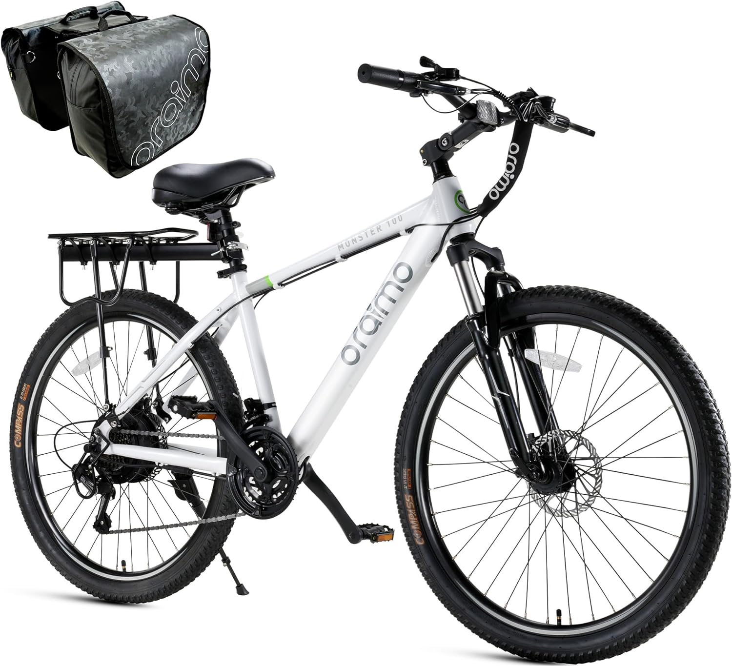 2026 Bicicleta eléctrica todoterreno para adultos Oraimo Monster 100 – Motor BAFANG 350W (pico 500W)