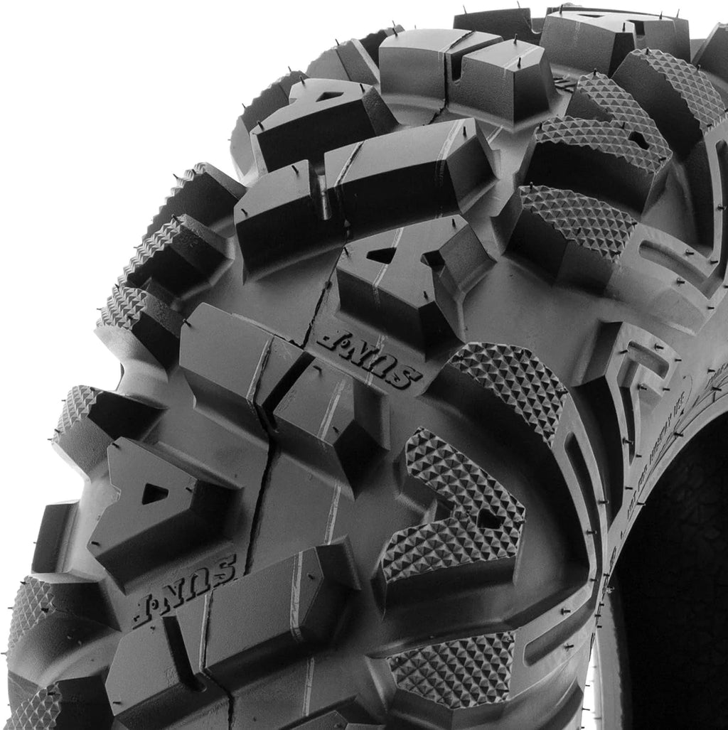 2026 NewSet of 4 ATV/UTV off-road tires, 25x8-12 front and 25x10-12 rear, 6 PR, tubeless A033