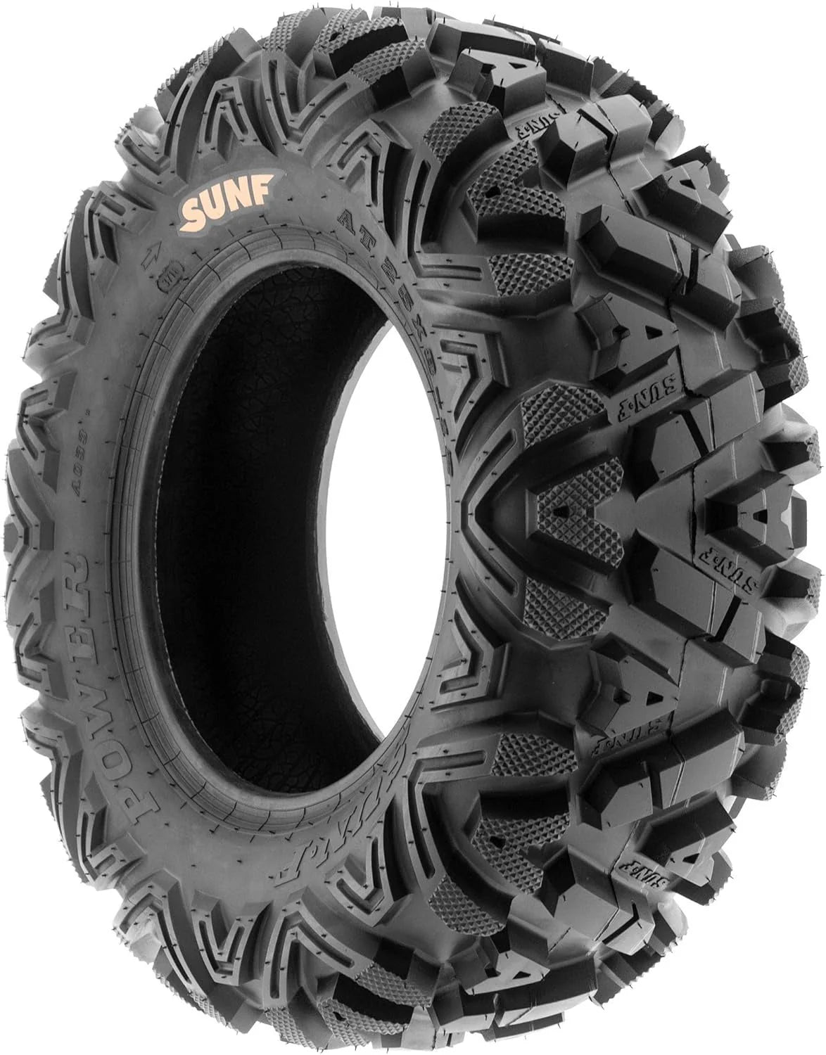 2026 NewSet of 4 ATV/UTV off-road tires, 25x8-12 front and 25x10-12 rear, 6 PR, tubeless A033