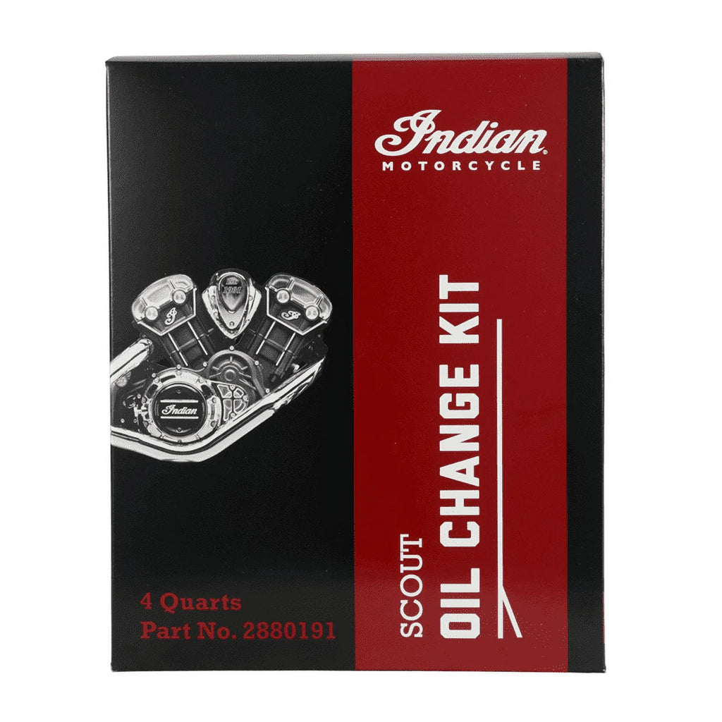 2026 NewIndian Motorcycle Scout Oil Change Kit with Full Synthetic 15W-60 Motor Oil, 4 Quarts, 2 Washers