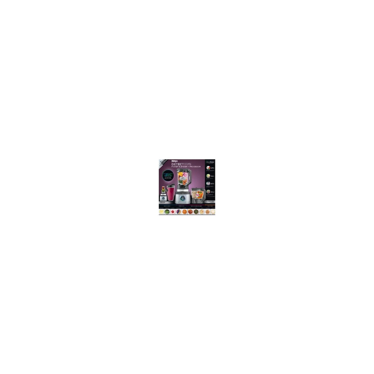 2026 NewNinja Detect Kitchen System Power Blender + Processor with Blend Sense Technology, Silver, TB400