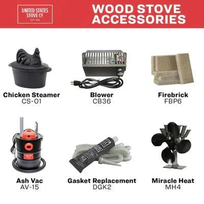 2026 New2025 900 square feet EPA-exempt cast iron stove