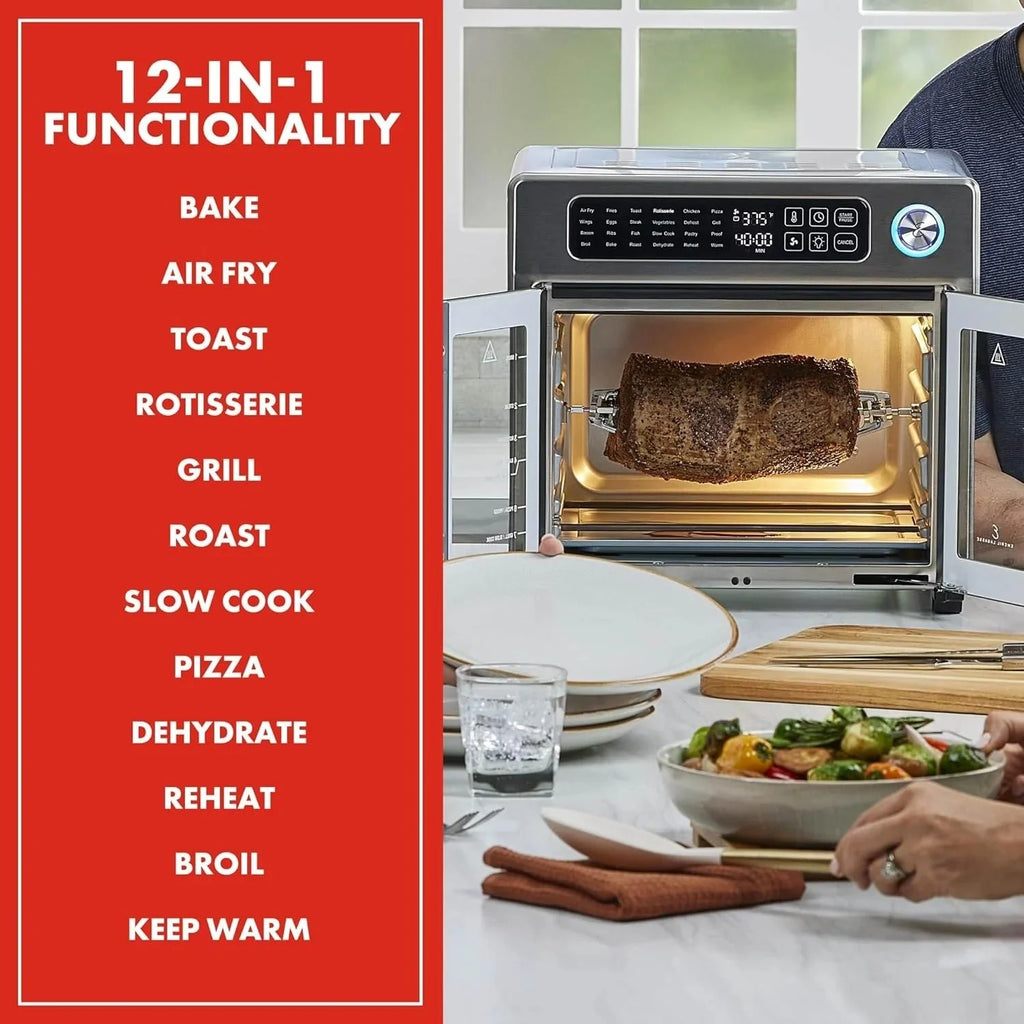 2026 NewEmeril Lagasse Extra Large French Door Air Fryer Toaster Oven Combo, 24 Cooking Functions