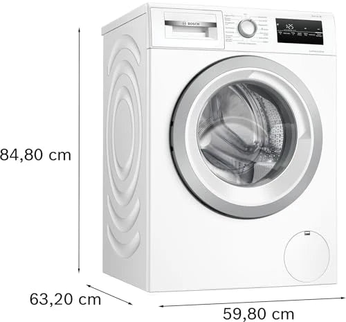 2026 BOSCH WAN28K23 Lavadora Serie 4, carga frontal, capacidad 8 kg, 1400 rpm, EcoSilence Drive: lavado silencioso y eficiente, Hygiene Plus, Speed Perfect, blanco, 60 cm, Edición exclusiva Amazon