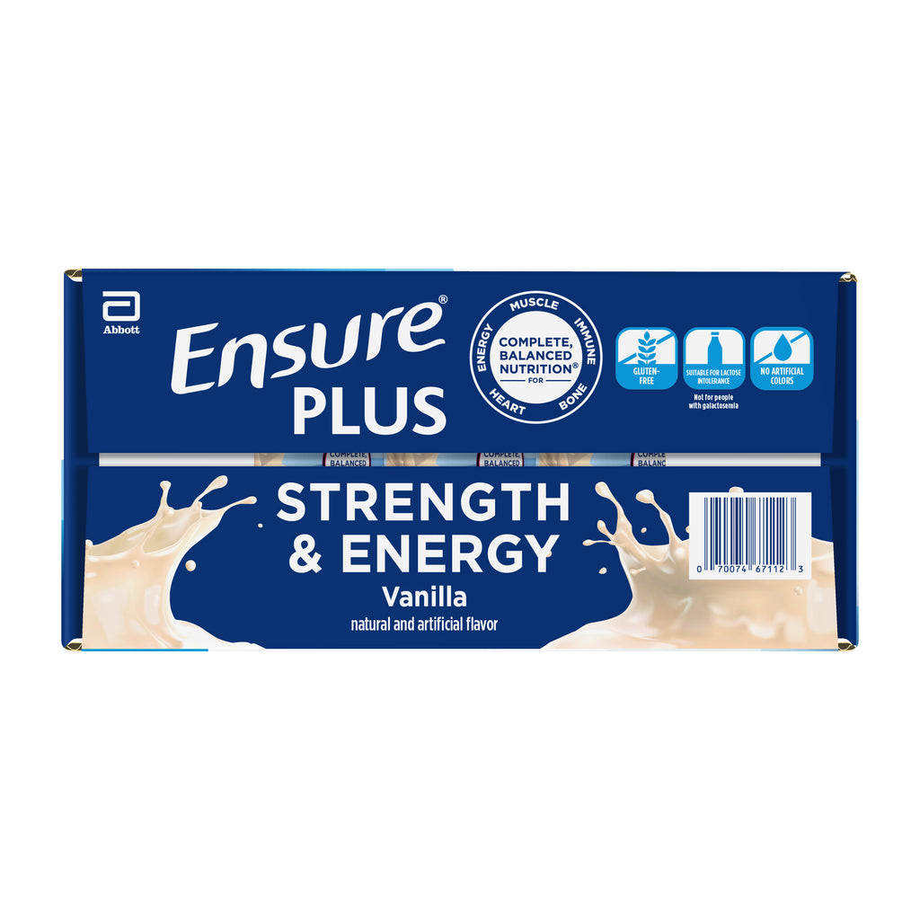 2026 NewEnsure Plus Nutrition Shake, Vanilla, 8 fl. oz, 30-pack