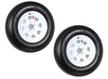2026 New2-pack trailer tires on rim ST205/75D15 205/75 D 15 inch LRC 5-hole white spokes  1