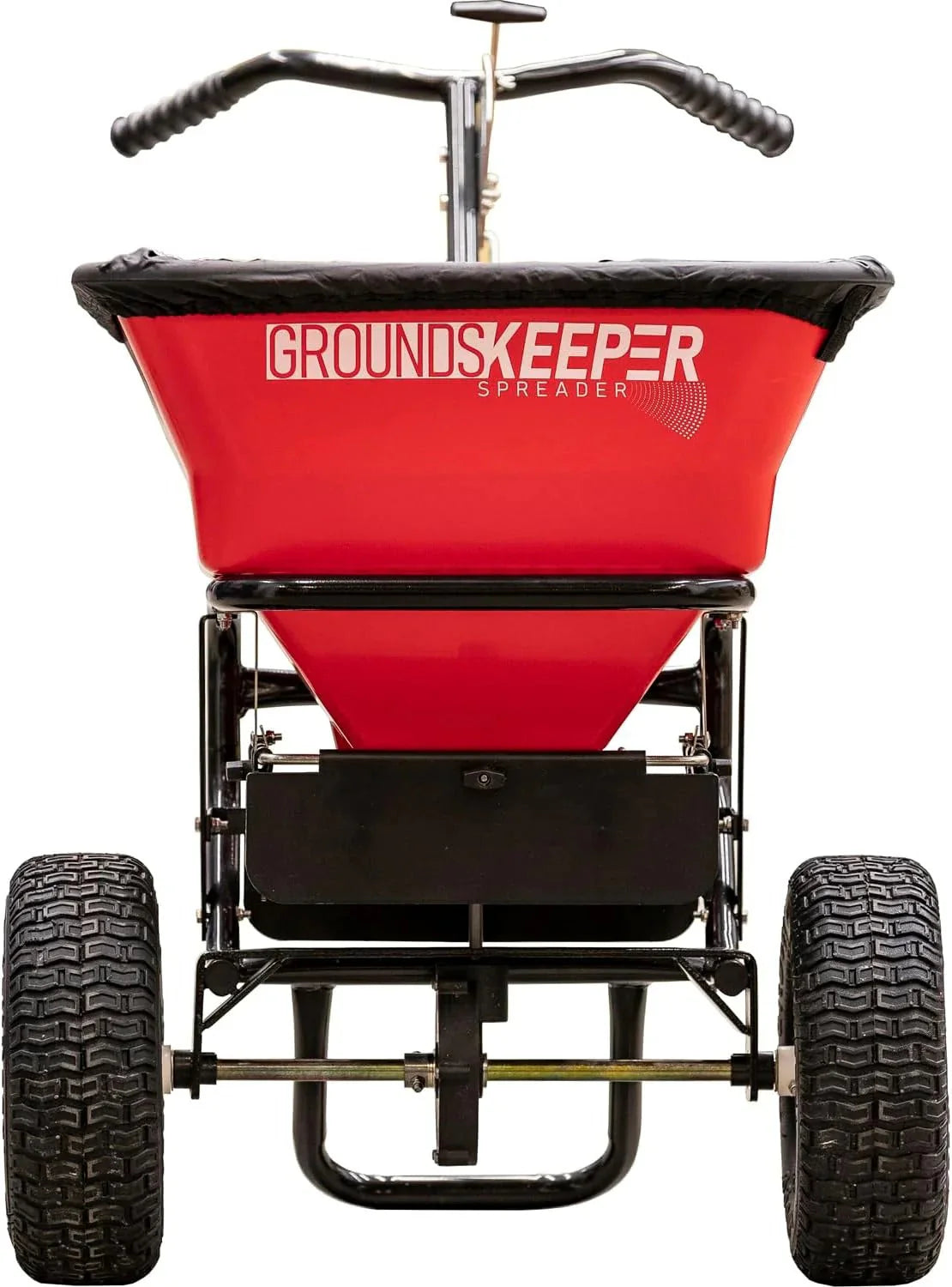 2026 NewMulti-purpose push-along spreader, 100 lb capacity, versatile tool for lawn seed, salt, de-icer, fertilizer and seeds