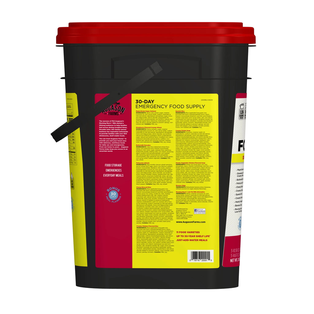 2026 NewAugason Farms Deluxe 30-Day Emergency Food Supply, 20 lb 7.55 oz