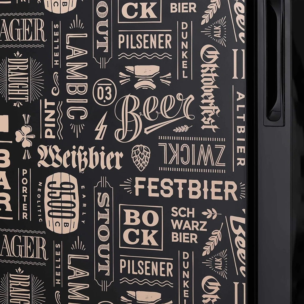 2026 NewBeverage Refrigerator Cooler | 126 Cans Free Standing with Right Hinge Glass Door | Mini Fridge Beverage Organizer Perfect For Beer, Wine, Soda, And Cooler Drinks