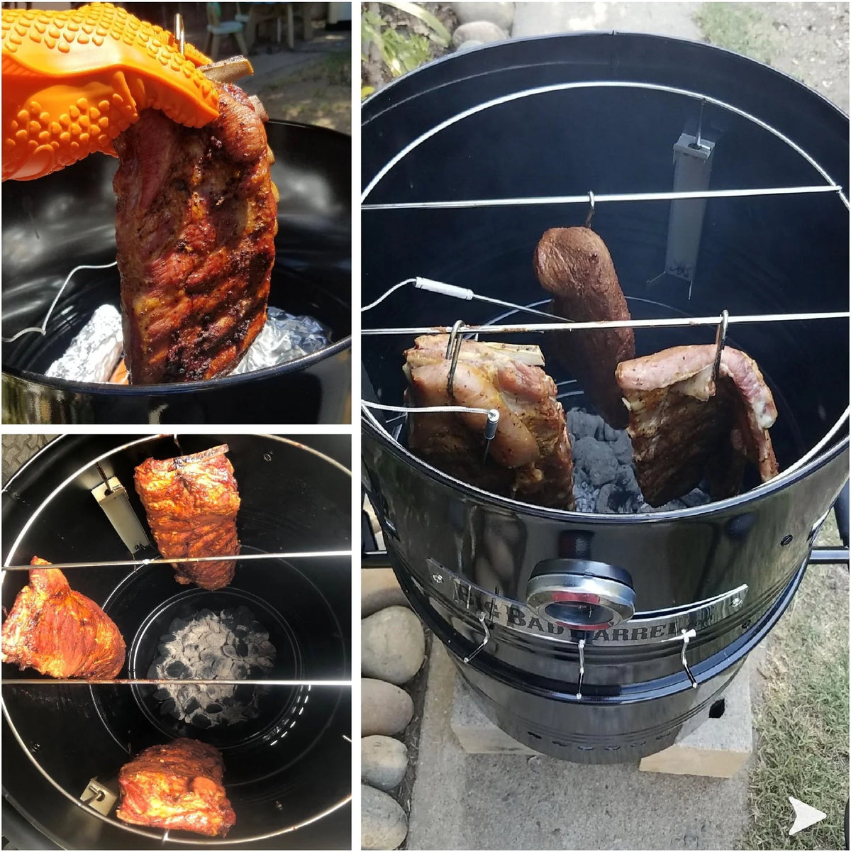 2026 NewBig Bad Barrel BBQ Smoker Grill 5 in 1 Barrel can be used as a Smoker, Grill, Pizza Oven, Table and Fire Pit