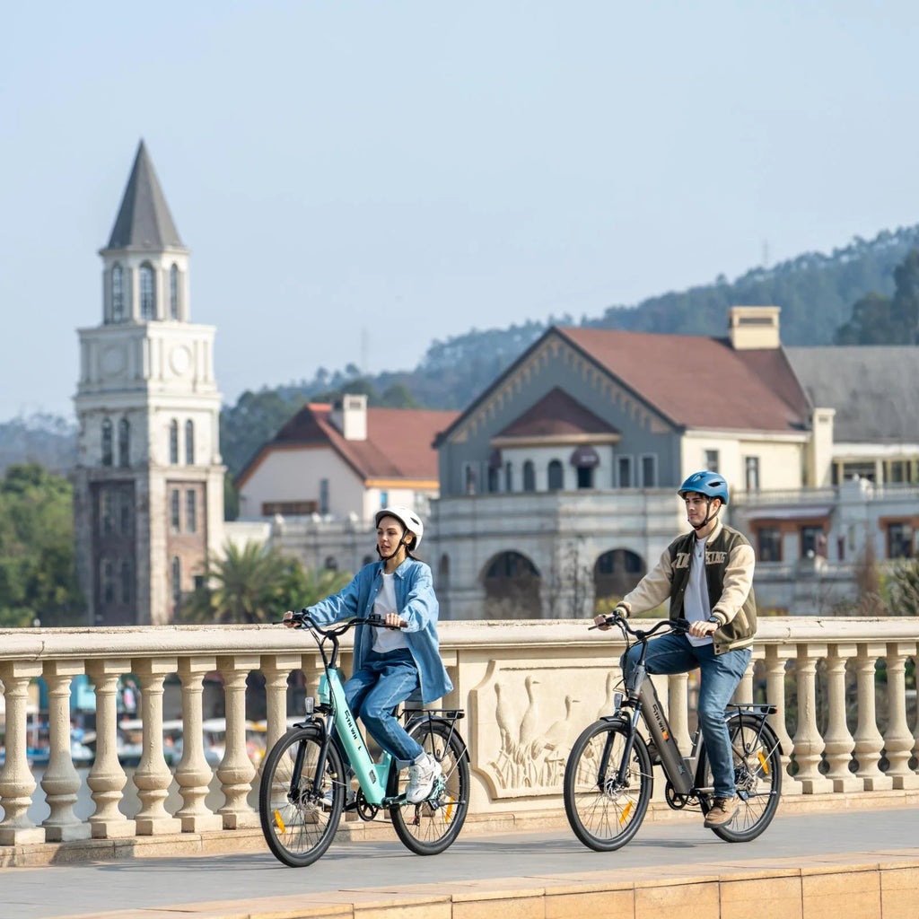2026 New5TH WHEEL Electric Bike for Adult with 350W Motor, W18B 26" EBike with 36V 10.4Ah Removable Battery Ebike, Electric Bicycle with 7 Speed, UL2849