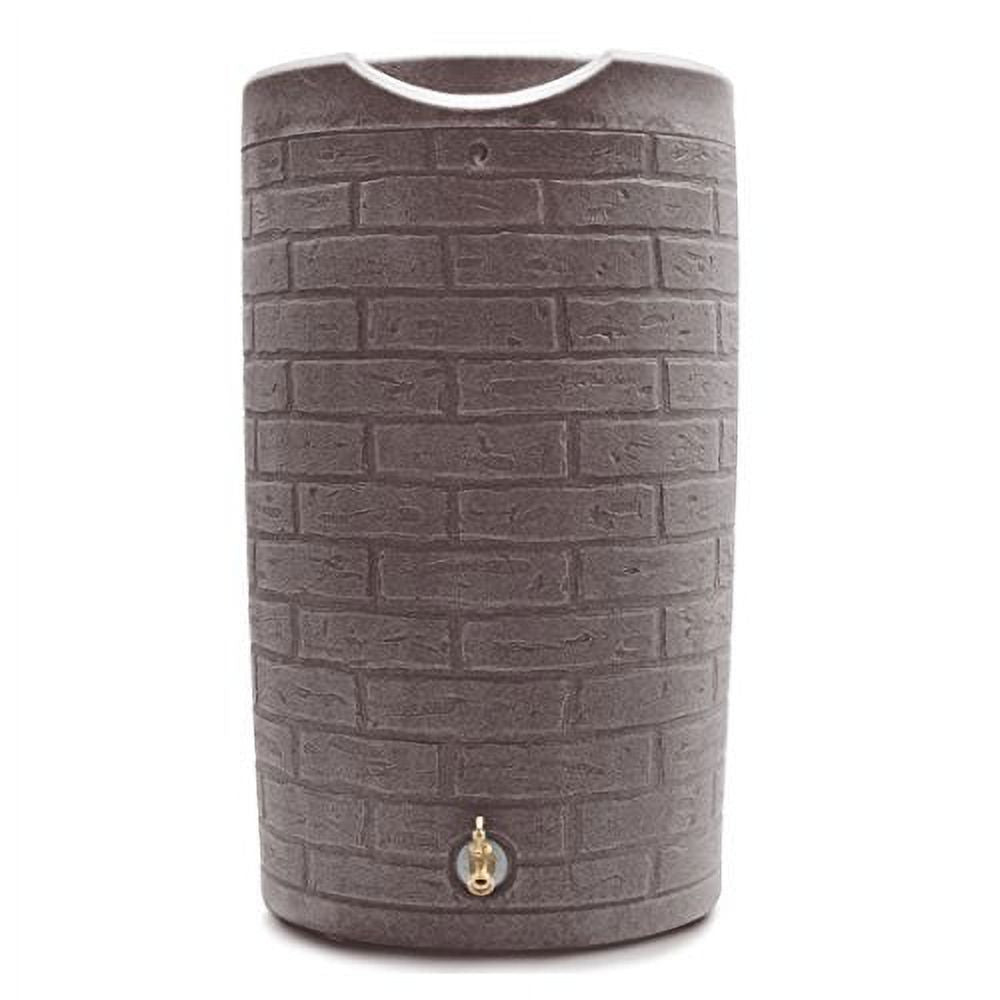 2026 NewGood Ideas IMP-D50-DAR Impressions Downton Rain Saver Rain Barrel, 50 Gallon, Dark Granite
