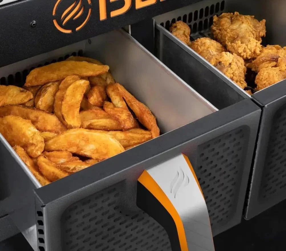 2026 New💥Clearance Sale🔥 Blackstone 2-burner griddle (71 cm) with electric air fryer and extractor hood