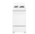 2026 New20-inch electric oven with 4 cooking zones, freestanding, in white