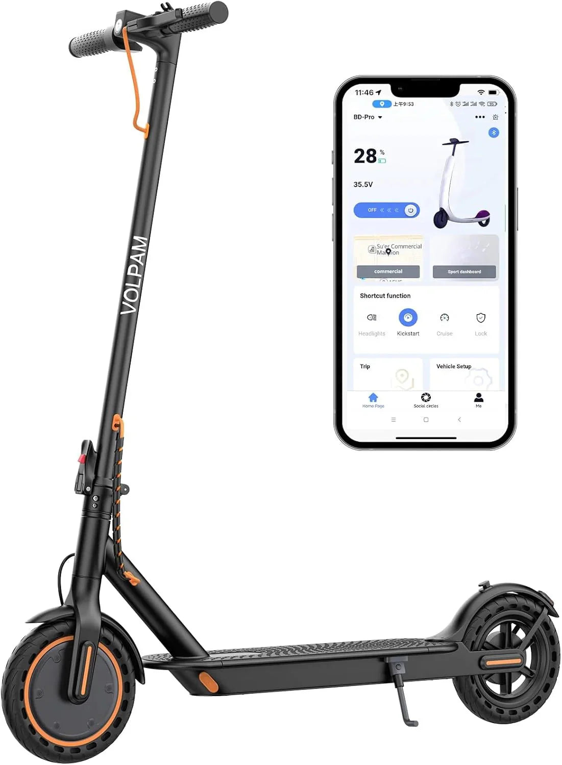 2026 NewElectric scooter, 350W/500W powerful motor, 8.5"/10" solid rubber tires, 19/22 mph, 28/21/12 mile range, dual brakes