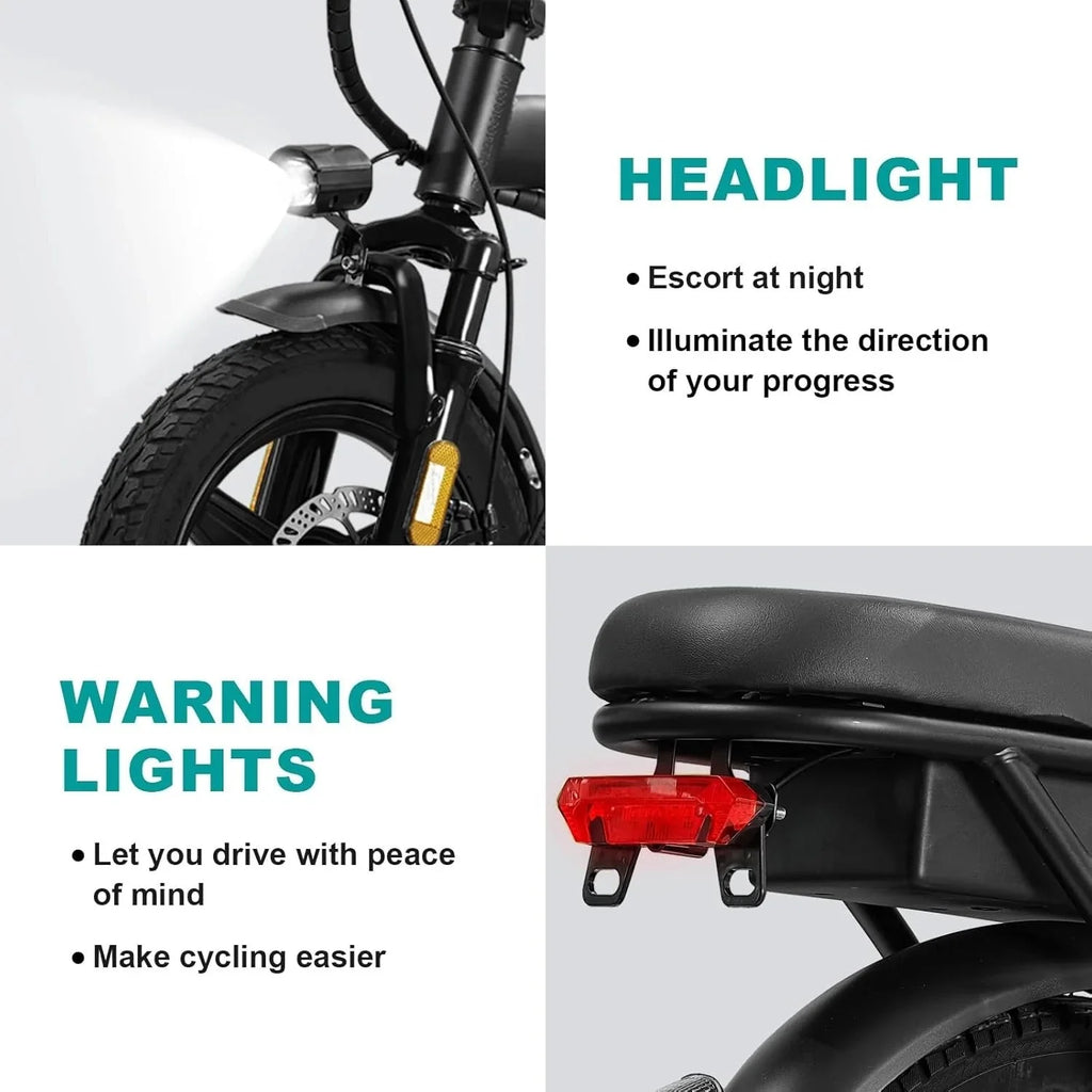 2026 NewElectric bicycle for adults and teenagers, foldable e-bike for commuters and city use, foldable e-bike motor 48V 24MPH
