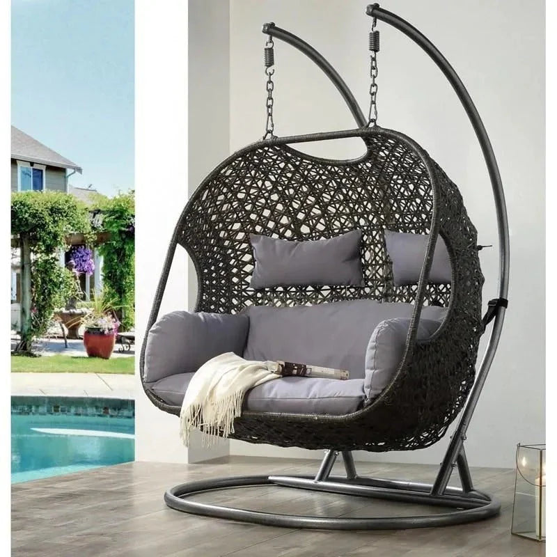 2026 New2025 Patio wicker swing chair