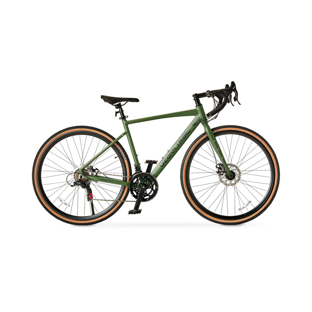 2026 New700c Ozark Trail G.1 Explorer Drop Bar Gravel Bike, Medium Frame, Fits Riders 5'5" - 5'10", Green, Adult