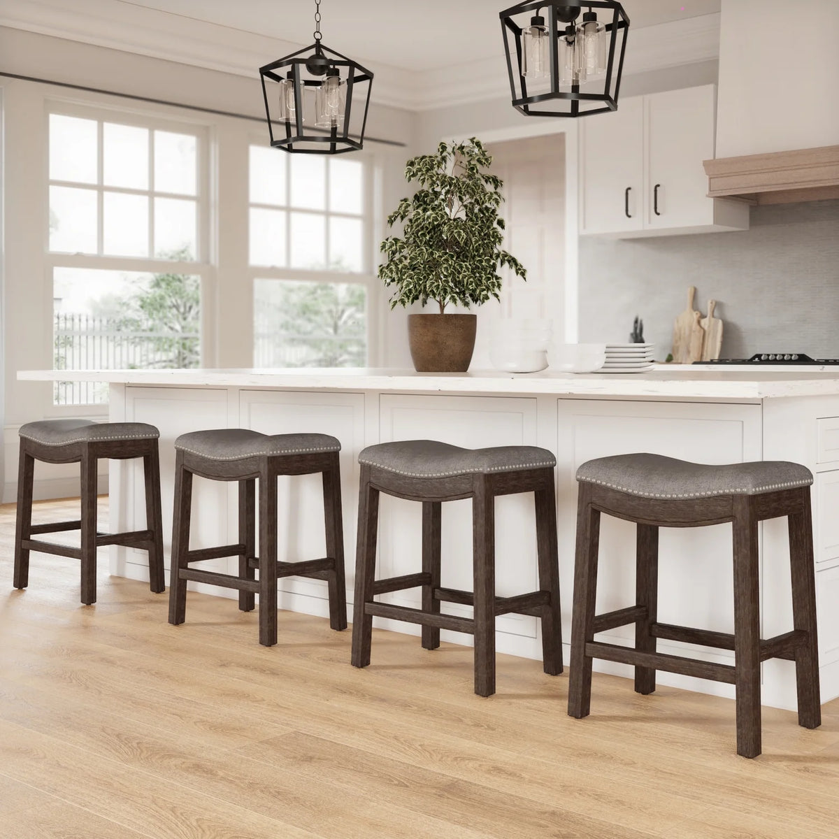 2026 NewNew Ridge Home Goods 26" Saddle Wood Counter Height Stool Weathered Natural