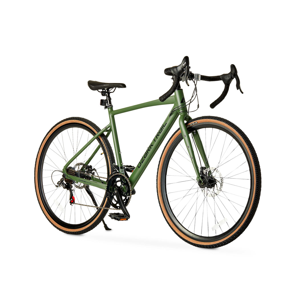 2026 New700c Ozark Trail G.1 Explorer Drop Bar Gravel Bike, Medium Frame, Fits Riders 5'5" - 5'10", Green, Adult
