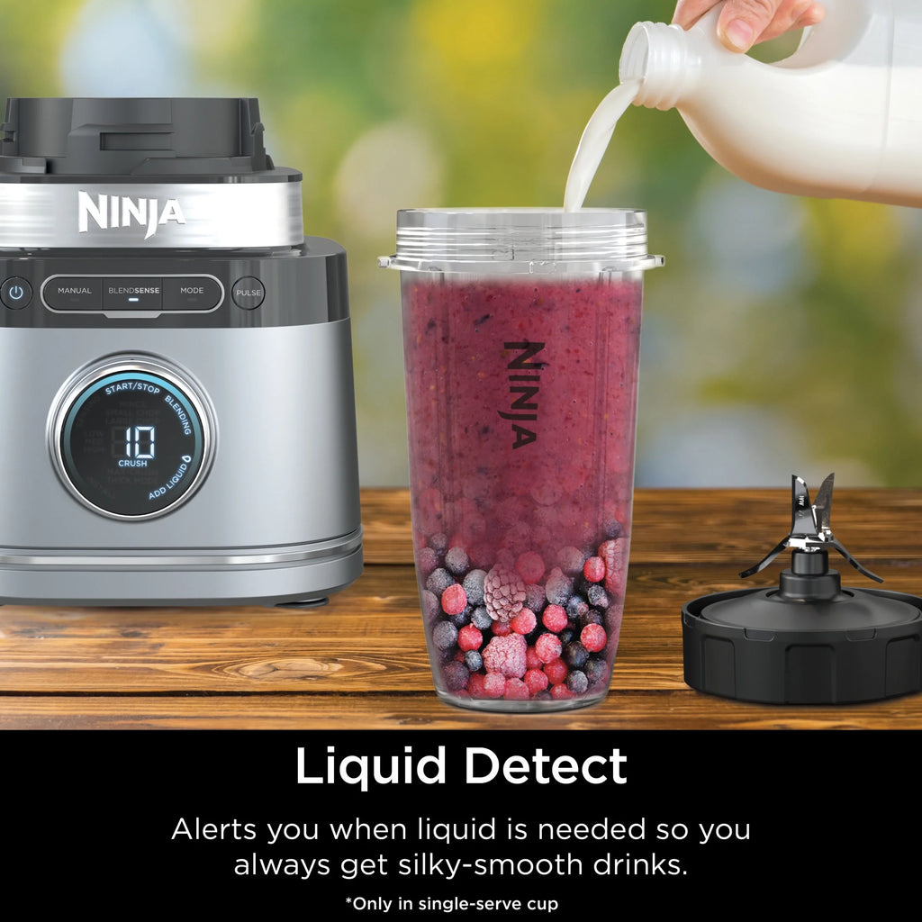 2026 NewNinja Detect Kitchen System Power Blender + Processor with Blend Sense Technology, Silver, TB400