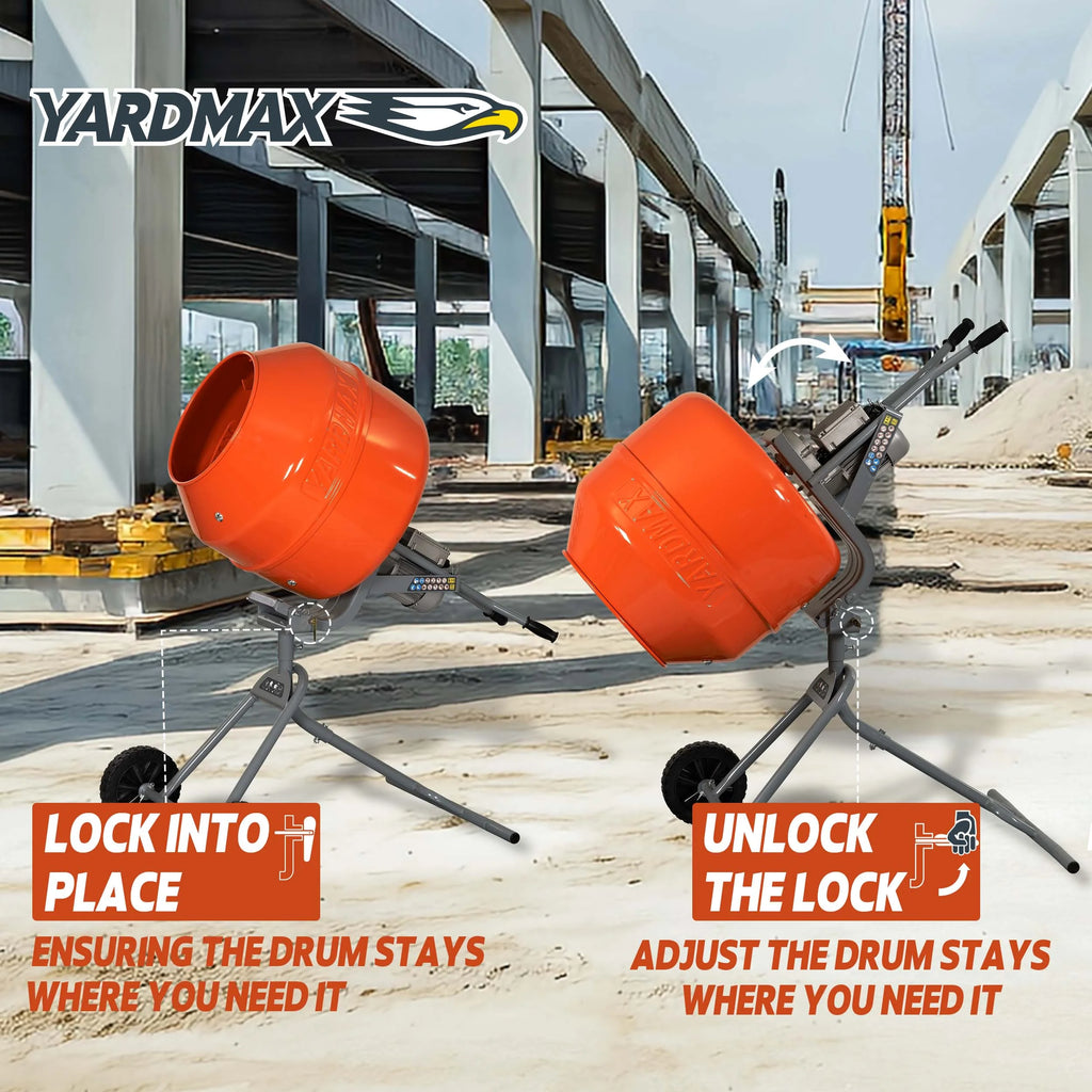 2026 NewYARDMAX YM0146 5.0 cu ft CONCRETE MIXER