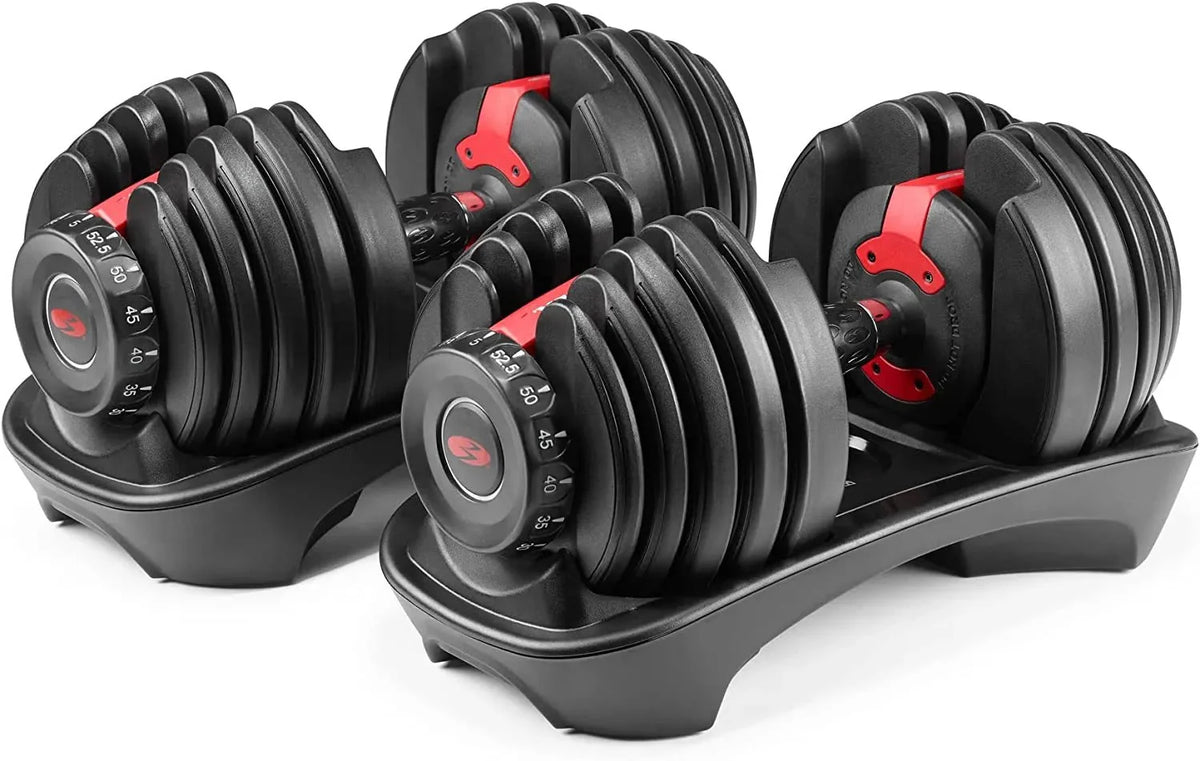 2026 NewBowflex SelectTech 552 Adjustable Dumbbells (pair), 2.3–23.8 kg, space-saving home fitness equipment