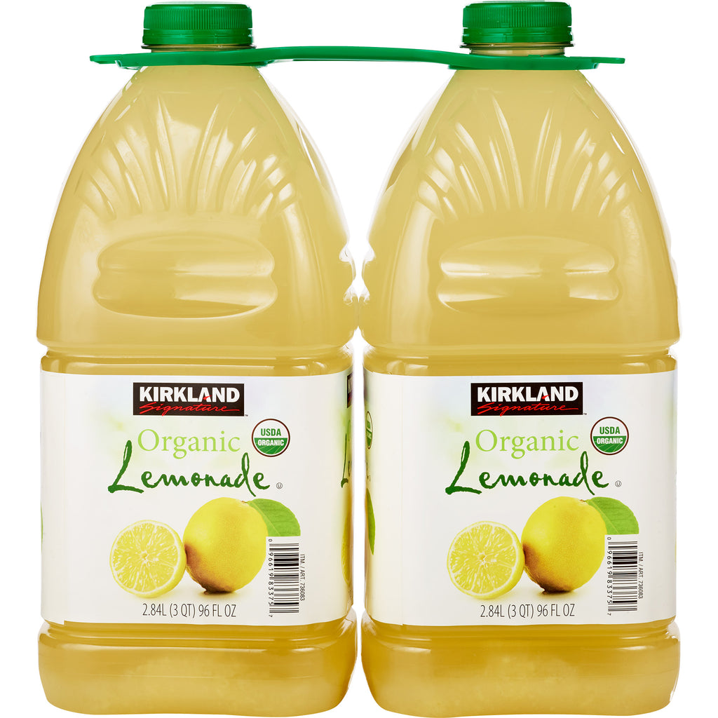2026 NewKirkland Signature, Organic Lemonade, 96 fl oz, 2-count