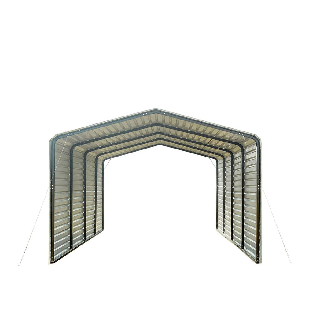 2026 New2025 TMG-CP1220F 12' x 20' All-steel carport with closed side walls