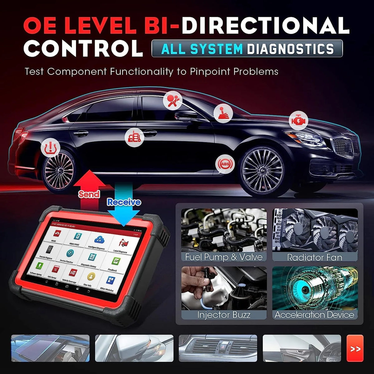 2026 NewLAUNCH X431 IMMO Elite Key Programming Car Diagnostic Scan Tool with X-PROG3 Key Programmer, ECU Clone/match, CANFD&DOIP, 39+ Services  2 Years Free Update