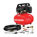 2026 NewCraftsman 6-gallon pancake air compressor, oil-free, 150 PSI, portable with accessory kit