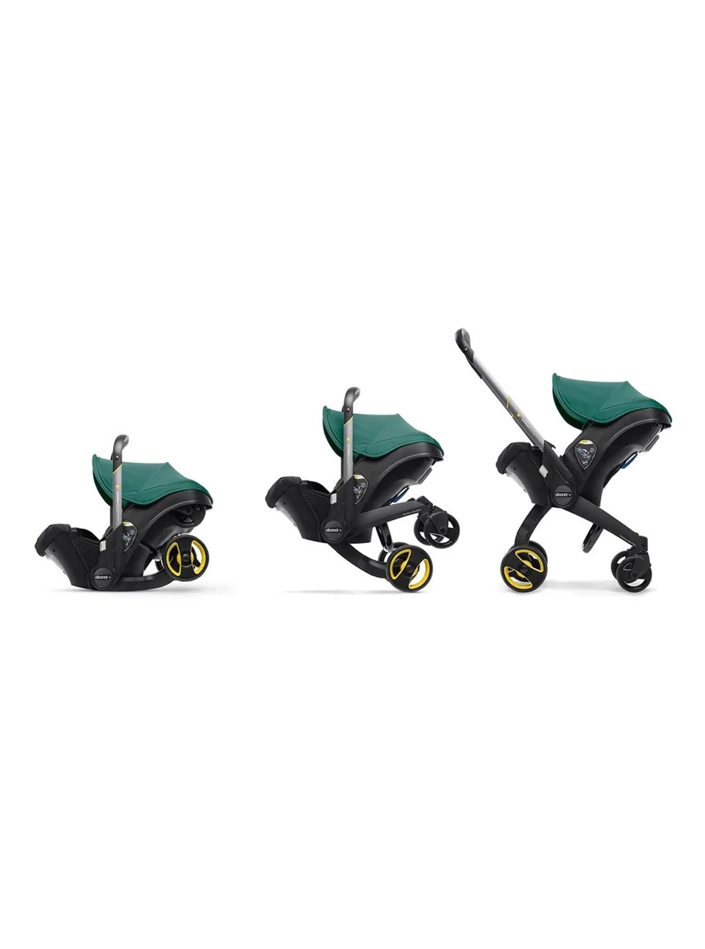 2026 NewStroller combination consisting of infant car seat and LATCH base (model year 2025) – Midnight Edition | From car to stroller in seconds, airplane-compatible, including accessory bag