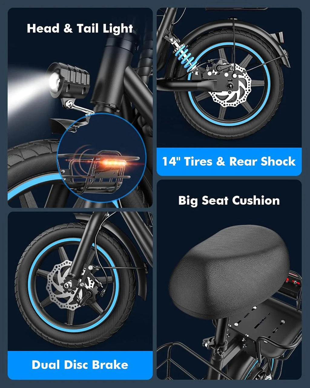 2026 NewElectric scooter for adults with large center basket