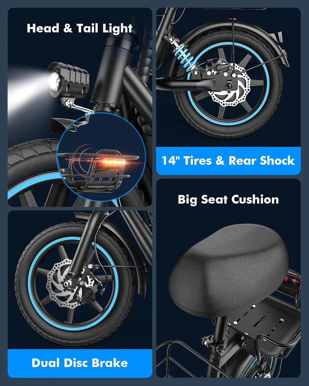 2026 NewElectric scooter for adults with large center basket