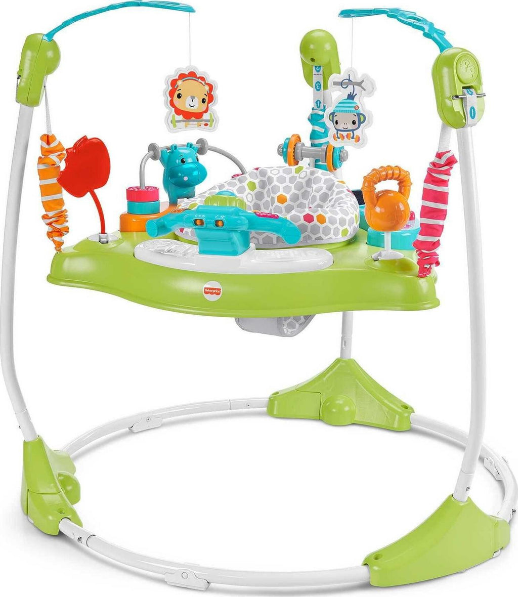 2026 NewFisher-Price Baby Bouncer Fitness Fun Folding Jumperoo Infant Activity Center with Lights &amp; Music. Unisex