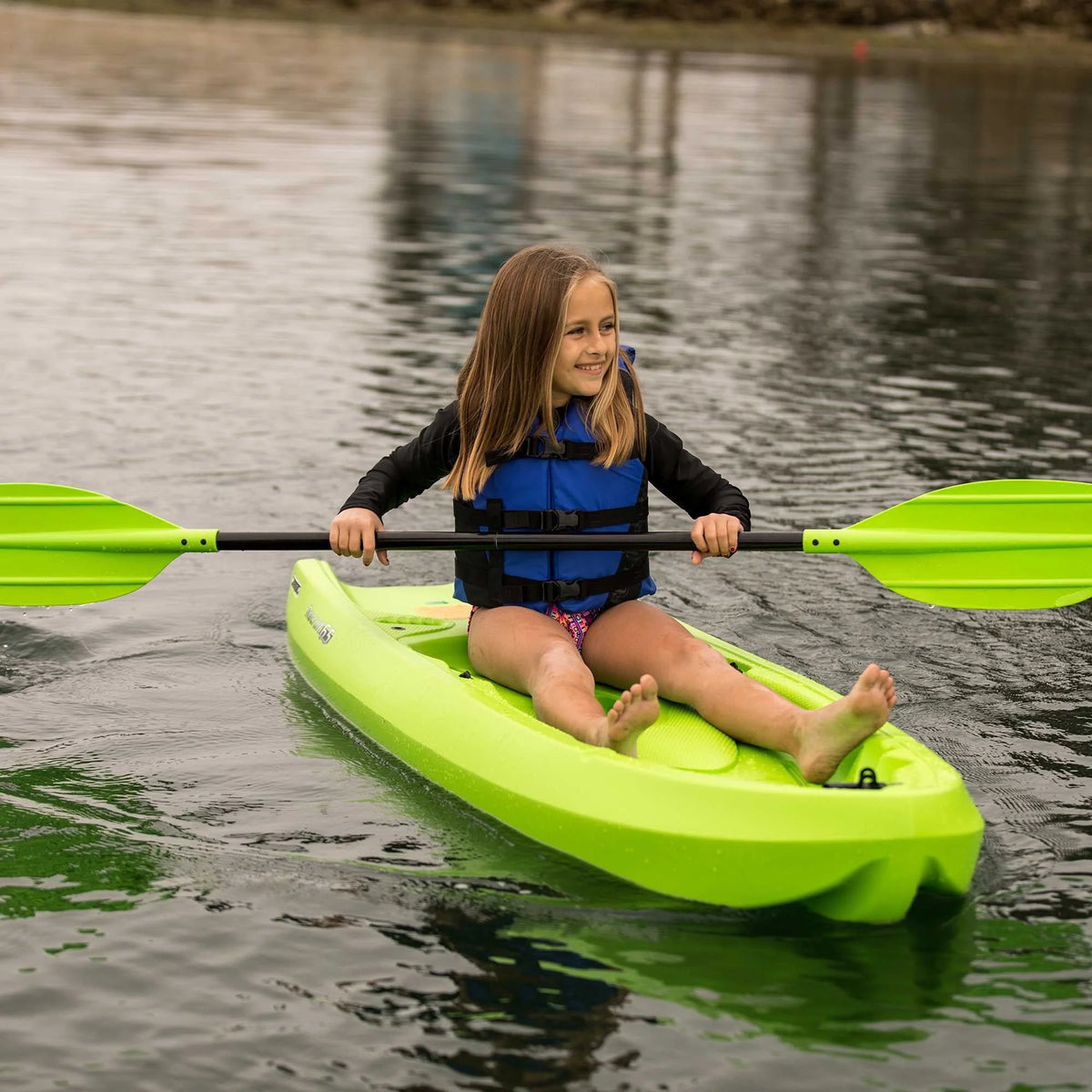 2026 NewLifetime Recruit 6.5 ft Youth Sit-on-Top Kayak, Lime Green (90765)