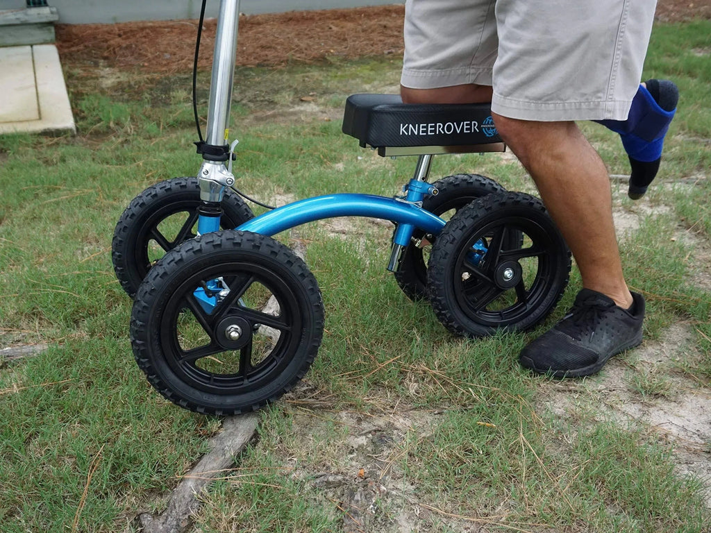2026 NewNew KneeRover Quad All Terrain Knee Walker in Metallic Blue