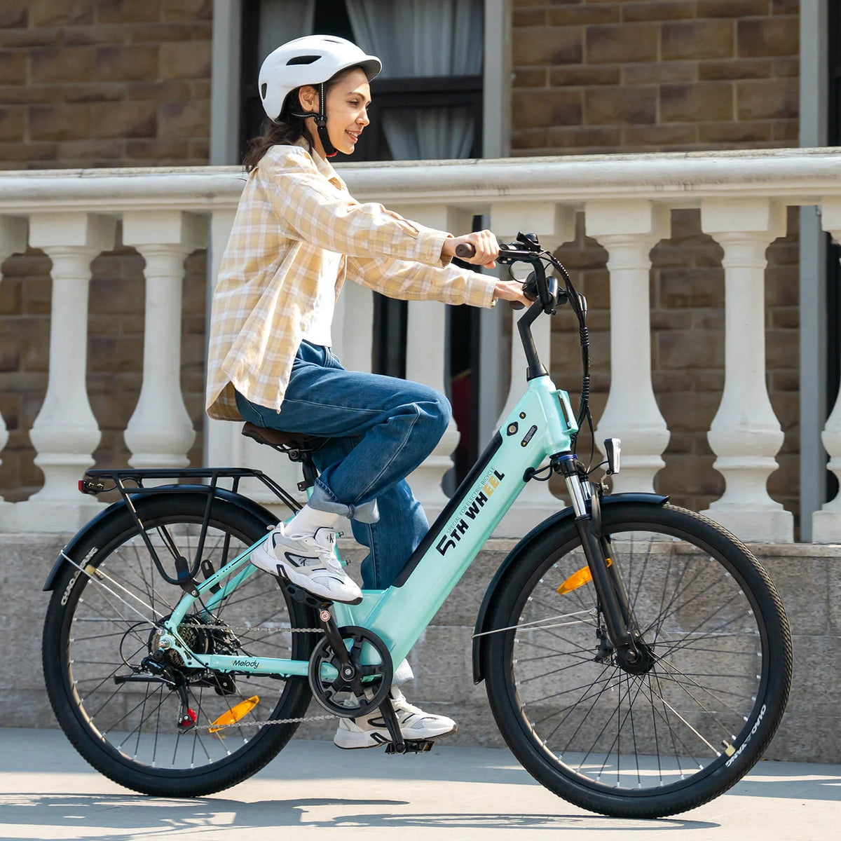 2026 New5TH WHEEL Electric Bike for Adult with 350W Motor, W18B 26" EBike with 36V 10.4Ah Removable Battery Ebike, Electric Bicycle with 7 Speed, UL2849