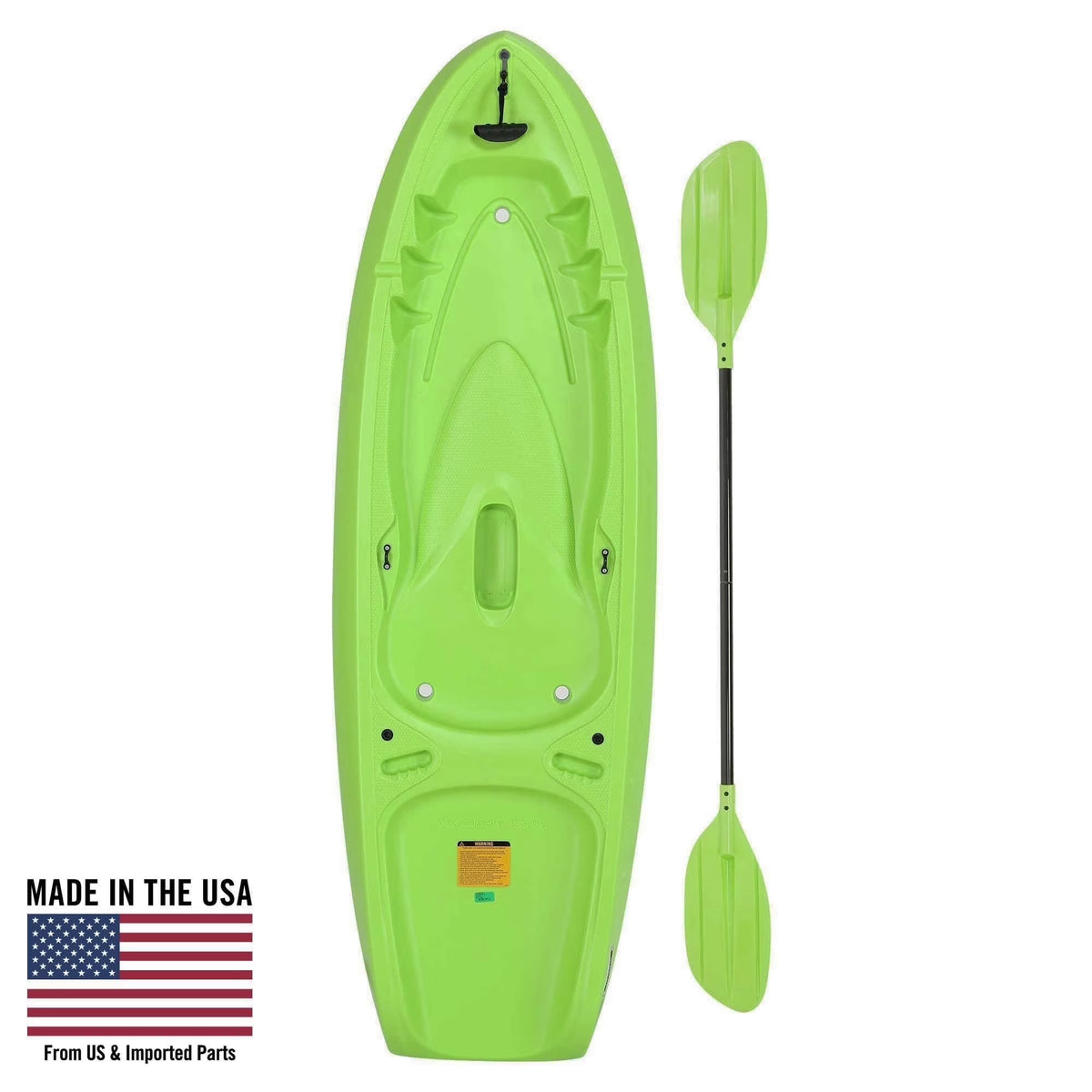 2026 NewLifetime Recruit 6.5 ft Youth Sit-on-Top Kayak, Lime Green (90765)