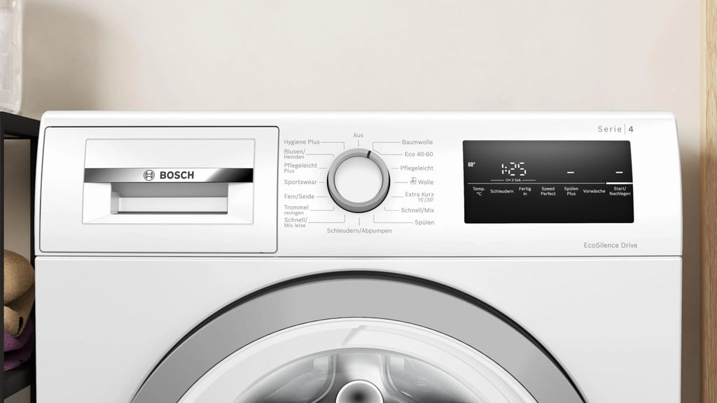 2026 BOSCH WAN28K23 Lavadora Serie 4, carga frontal, capacidad 8 kg, 1400 rpm, EcoSilence Drive: lavado silencioso y eficiente, Hygiene Plus, Speed Perfect, blanco, 60 cm, Edición exclusiva Amazon