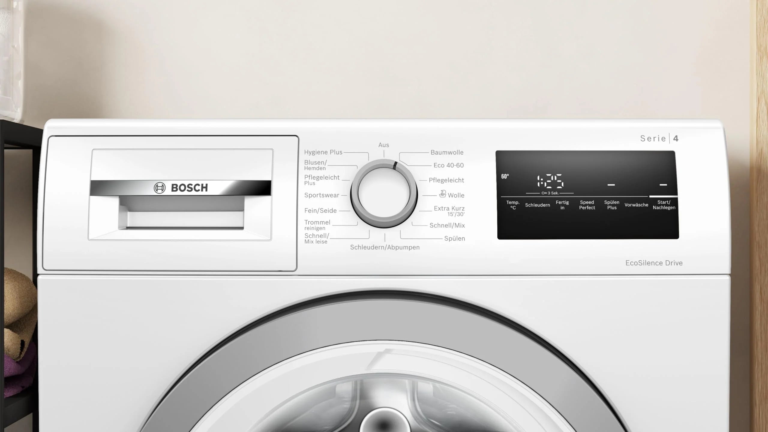2026 BOSCH WAN28K23 Lavadora Serie 4, carga frontal, capacidad 8 kg, 1400 rpm, EcoSilence Drive: lavado silencioso y eficiente, Hygiene Plus, Speed Perfect, blanco, 60 cm, Edición exclusiva Amazon