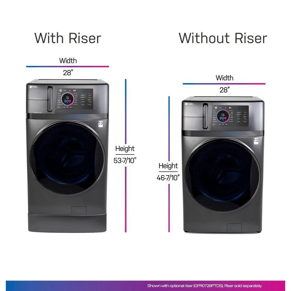 2026 NewProfile 4.8 cu. ft. UltraFast combination washer-dryer with ventless heat pump technology in Carbon Graphite