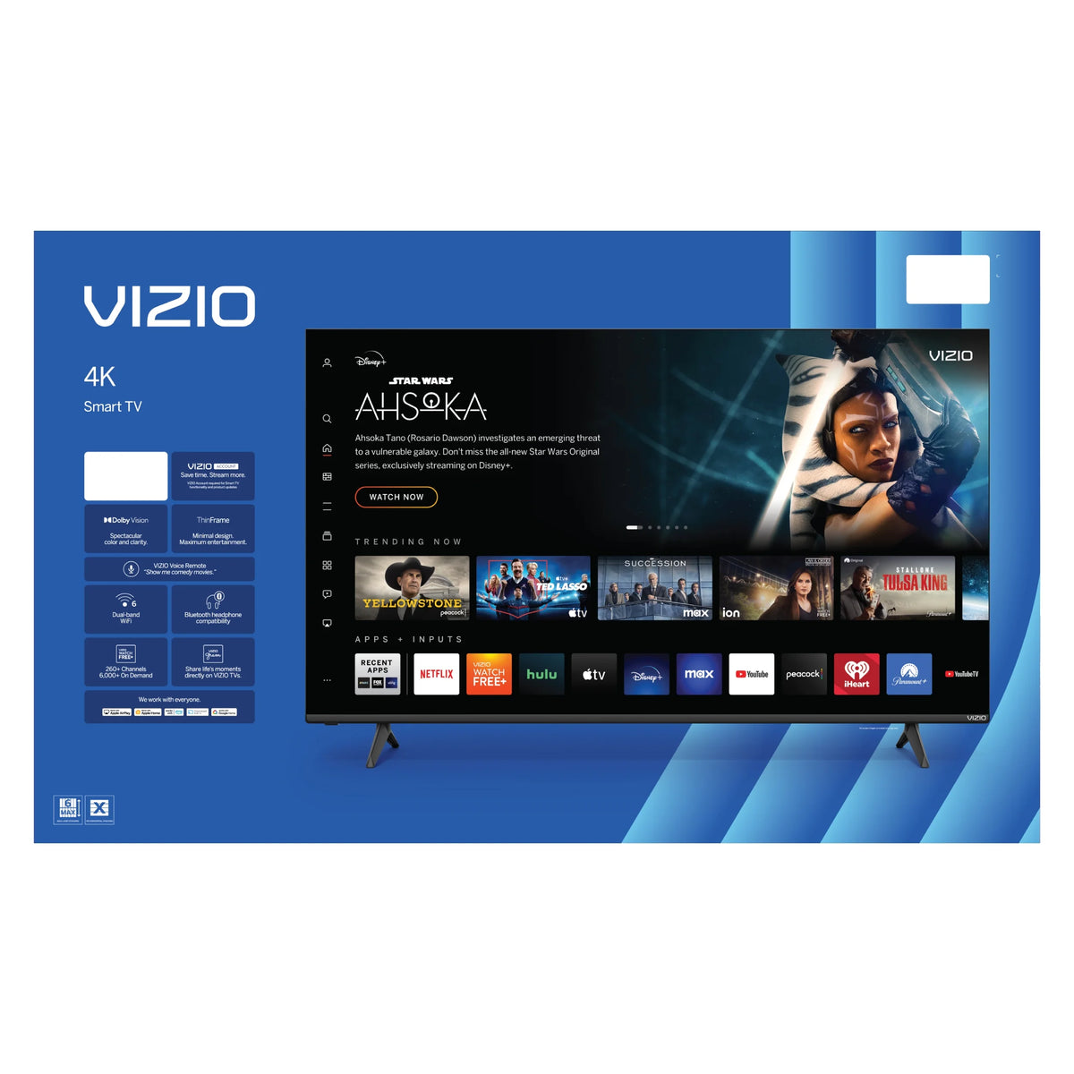 2026 NewVIZIO 50" Class 4K UHD LED HDR Smart TV (V4K50M-08)